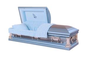 Wholesale Stainless Steel 18 Gauge Caskets In Natural Brushed Highland Blue Finish from china suppliers