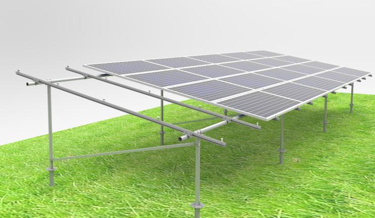 1.4KN/m2 Snow Load Anodized Solar Panel Roof Mounting Brackets for PV Ground Mounting