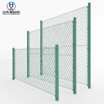 Galvanized Diamond Wire Mesh Fence Outdoor Perimeter 3d Curved Welded Mesh