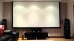 Collapsible Motorized Projection Screens For Projector / big outdoor portable