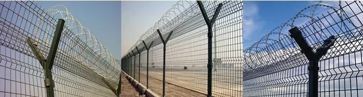 Black 6 Ft Welded Wire Fencing Panels , CE Yardgard Galvanized Welded Wire Fence