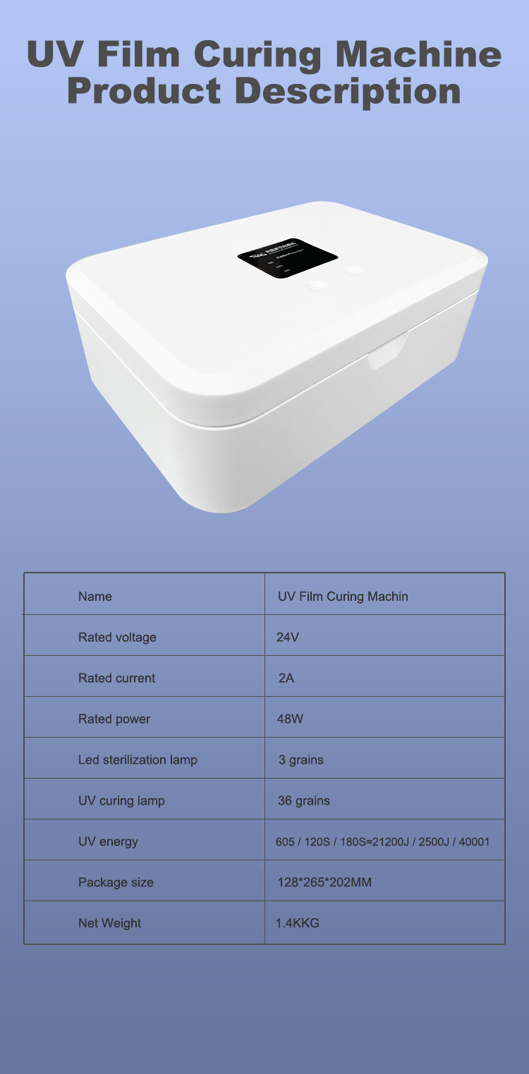 Curved UV Light Screen Protector UV Ray For Hydrogel TPU Film