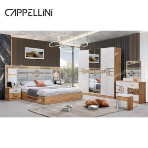 Wholesale Modern King Size Bed Turkish Wardrobe Dressers 6 Drawers Home Luxury Royal Wood Bedroom Furniture Set from china suppliers