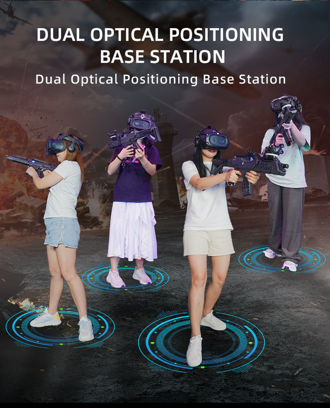 Fiberglass VR Zombie Game 9d VR Shooting Simulator Virtual Reality Play Station