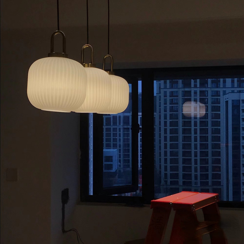 Mid century pendant light retro design glass lampRestaurant Hotel Simple Decorative Light(WH-AP-602)