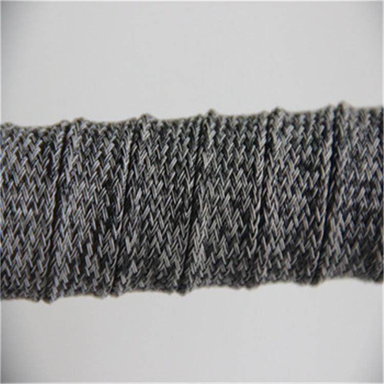 Dark Grey Colour Outdoor Furniture Rope , 10mm Braided Webbing For Dinner Chair