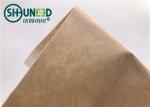 Eco Friendly Fusible Non Woven Interlining Fabric With Yellow Adhesive Release