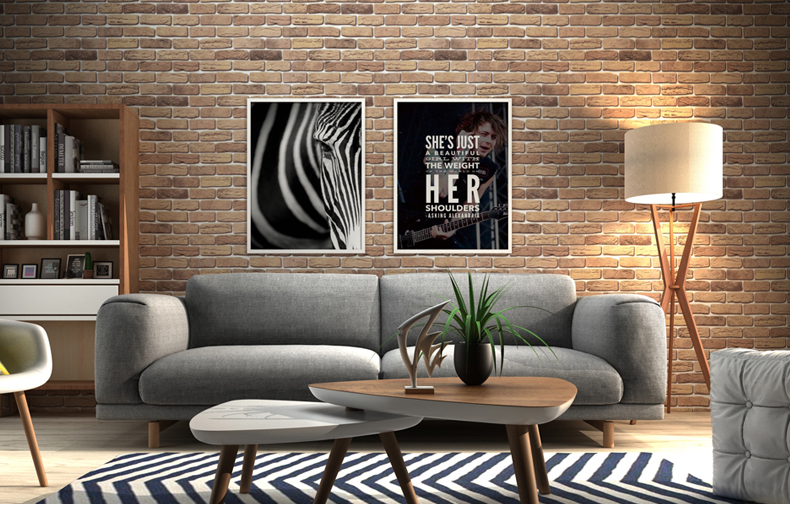 Water-proof Self Adhesive 3D Brick Wallpaper for PVC Wall Covering Wallpaper 3D Wall Coating