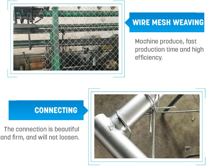 Uniform Mesh PVC Coated 5 Foot Diamond Chain Link Fence
