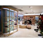 Metal Halide Shoe Display Racks For Shop 20mm Thick MDF Baking Paint Finished