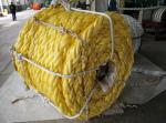8 strand yellow mixed rope 60% PP & 40% polyester fiber