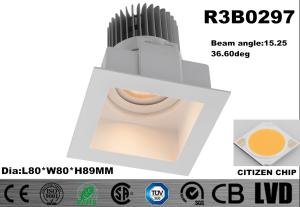 Wholesale Modern Profile CITIZEN White LED Spot Downlights 80 * 80 * 89mm Square 7 Watt 3000K from china suppliers