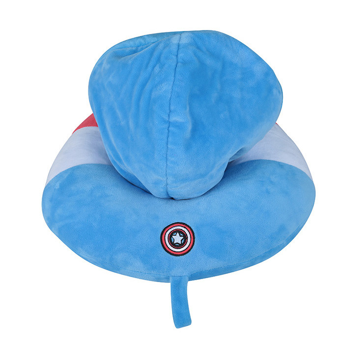 Crystal velboa print Anti-static travel pillows with cap good touching keep warming easy carrying