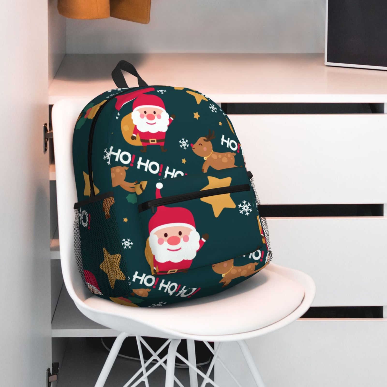 Functional and Fashionable Custom Logo Pattern Design School Backpack for Students
