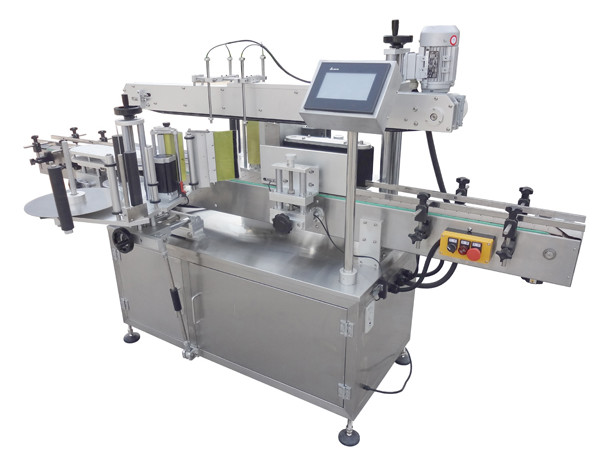 2.0KW Flat Square Round Bottles Automatic Sticker Labeling Machine Double Sided Marking