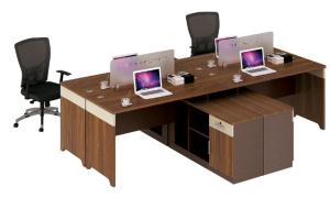 Wholesale modern 4 seats wood office workstaion table office furniture from china suppliers