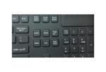 Non Flexible Washable Medical Keyboard EMC PS2 Cable Carbon - On Gold Core
