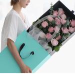 Rectangle Gift Florist Cardboard Boxes Paperboard Carton Rose Packaging Display