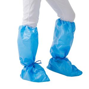 Wholesale 80gsm Disposable Boot Cover , Blue Booties Shoe Covers 45x36cm from china suppliers