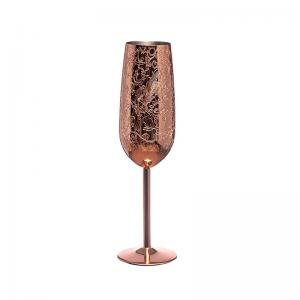 Wholesale Etching Stainless Steel Champagne Flutes Glass 200ml Champagne Glasses For Parties And Anniversary from china suppliers