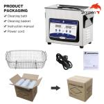 Skymen JP-020S 3.2L Benchtop Ultrasonic Cleaner 120W Vinyl Record Ultrasonic