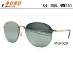 Unisex fashion sunglasses with mirror lens ,made of metal frame, suitable for