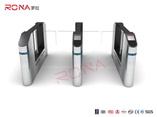 304 Stainless Steel Waist Height Turnstiles Electric Access Control Turnstile CE