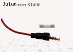 Inline Glass Low Voltage Fuse Holder Soldering Type Witih Black Nylon Body