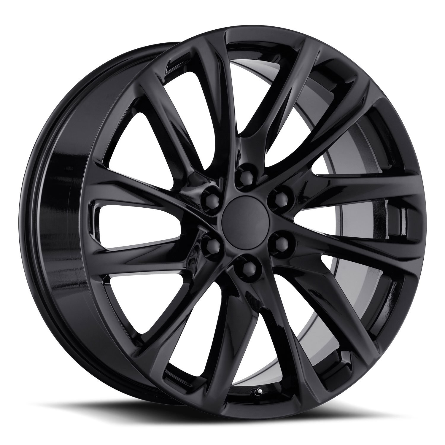 Escalade 12 Gloss Black All Season Tires Wheels Rims Escalade EXT ESV 20"