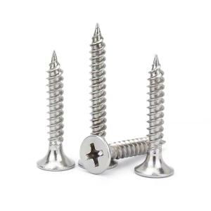 Wholesale Trumpet Head Stainless Steel Double Threaded Drywall Screws Size M3.5-4.3 from china suppliers