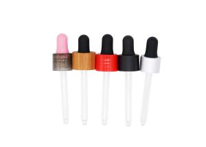 Wholesale 13mm Silicone Teat Bamboo Plastic Aluminum Dropper Tops from china suppliers