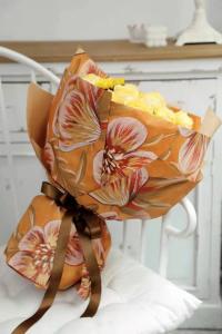 Wholesale Printed Luxurious Style Florist Wrapping Paper 60cmX50cm Flower Wrapping from china suppliers