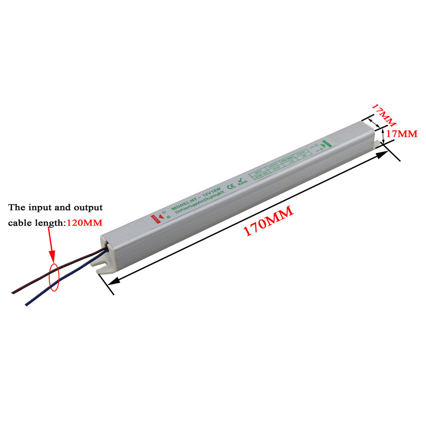 24v 18w New Slim power supply IP20 LED transformer Adapter for LED Light