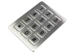 Rugged Panel Mount Metal Keypad Stainless Steel Waterproof 20mA