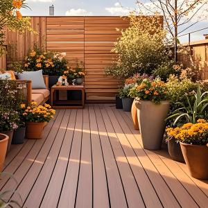 Wholesale Manufacturer wood color Aluminum Alloy Floor Coated with TPE for your yard balcony park from china suppliers