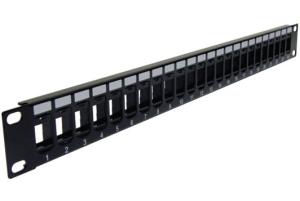 Wholesale Blank Keystone High Density Patch Panel 24-Port from china suppliers