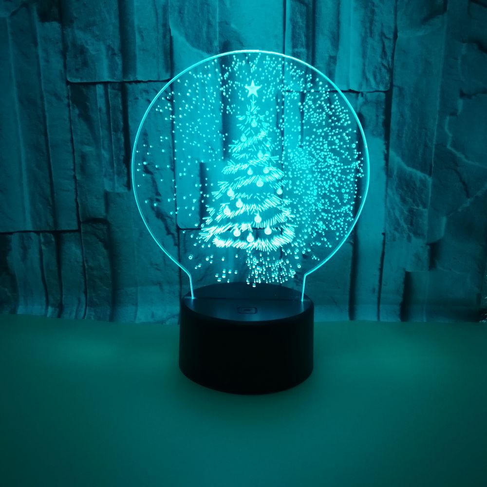 Christmas Gift 3D Night Lights Christmas Tree LED Lights Home Decor Lights Small Table Lamps