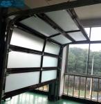 Remote Control Aluminum Alloy Glass Sectional Garage Door