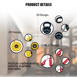 Wholesale Rubber Soft PVC Keychain Gym Key Chain Workout Gift WeightLifter Fitness Keychain from china suppliers