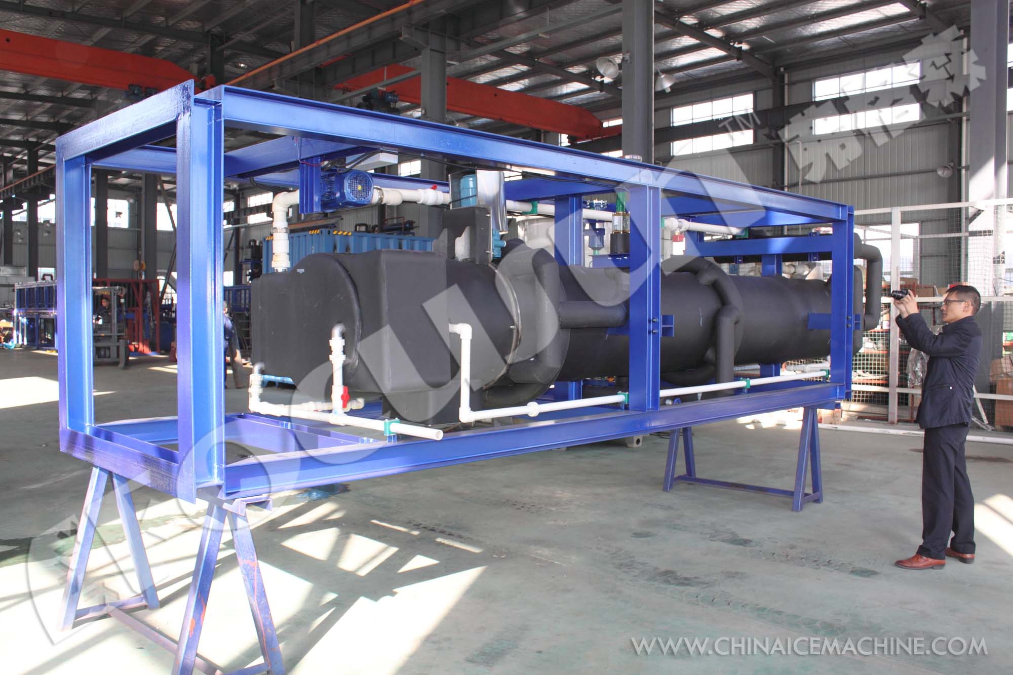 Condition 15 Tons Capacity Tube Ice Making Machine with Packing Machine 4690kg