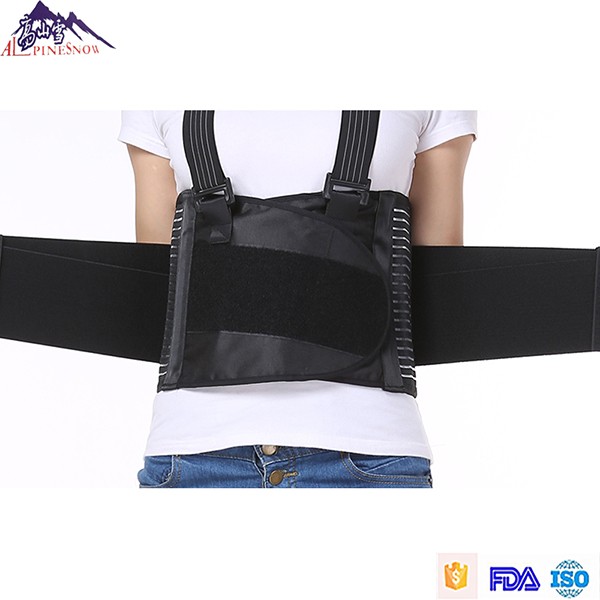 Alpinesnow Lumbar Lower Back Waist Support Belt Brace with Suspenders