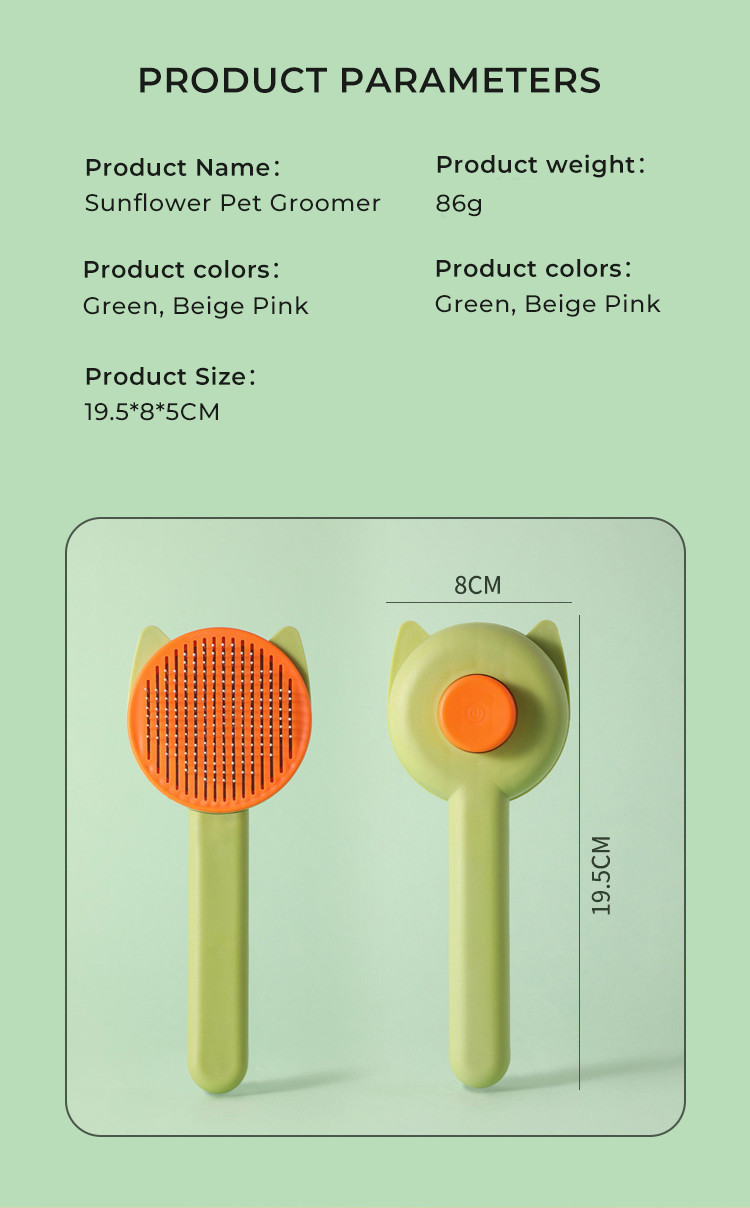 New Pet Hair Cleaner Brush Grooming Steel Needle Comb Brush For Dogs And Cats