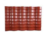 PVC Resin double roman roof tiles Corrugated Roofing Sheets 40mm Wave Height
