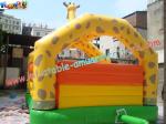 Kids Outdoor Inflatable Giraffe Bouncy And Jumping Castle Commercial Bouncy