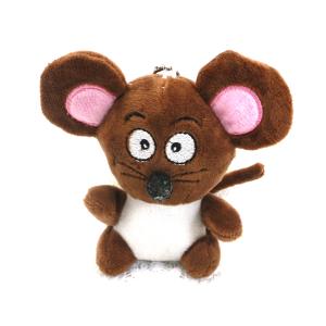 Wholesale Brown Filling Cotton Doll Key Chain Big Ear Miqi Mouse Plush Cloth Material OEM from china suppliers