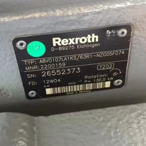 DX 500 excavator hydraulic pump assembly A8VO107LA1KS63R1-NZG05F074 Rotary drilling main oil pump A8VO SERIE