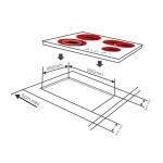 ODM Electric 590x520mm 4 Burner Ceramic Cooktop