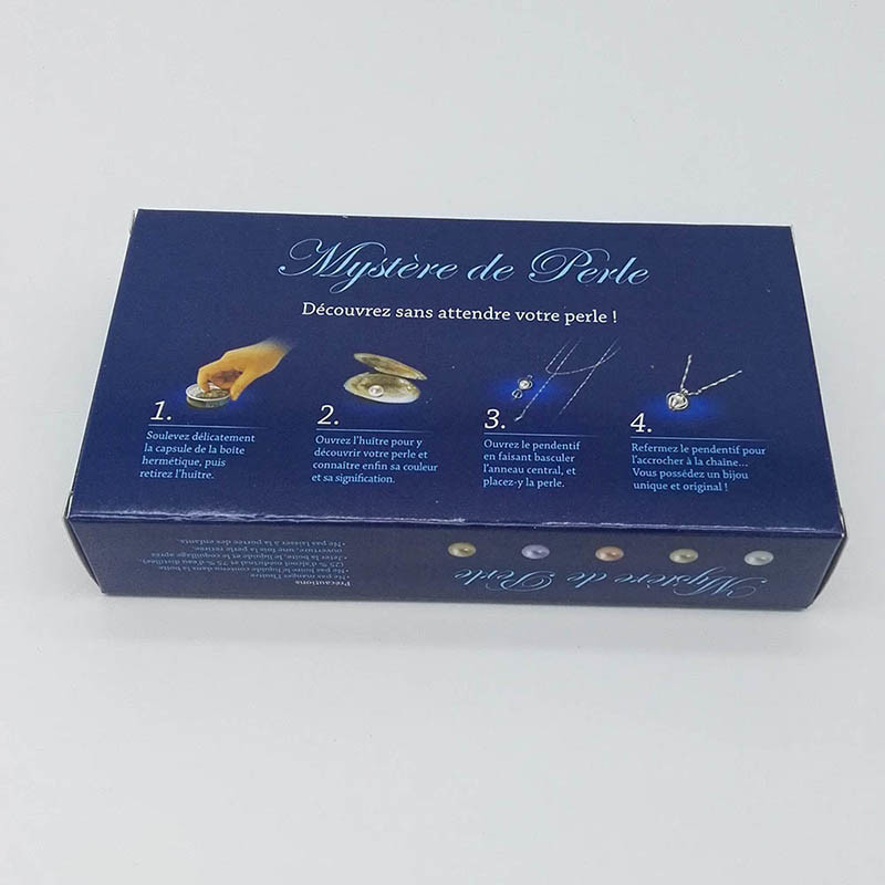 Custom Color Box Natural Love Pearl Necklace Gift Box With Fashion Cage Pendant sending to Wife,Girl Friend,Mother ect