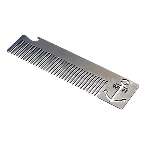 Custom cool innovative men gift, engrave logo stainless steel long barber comb