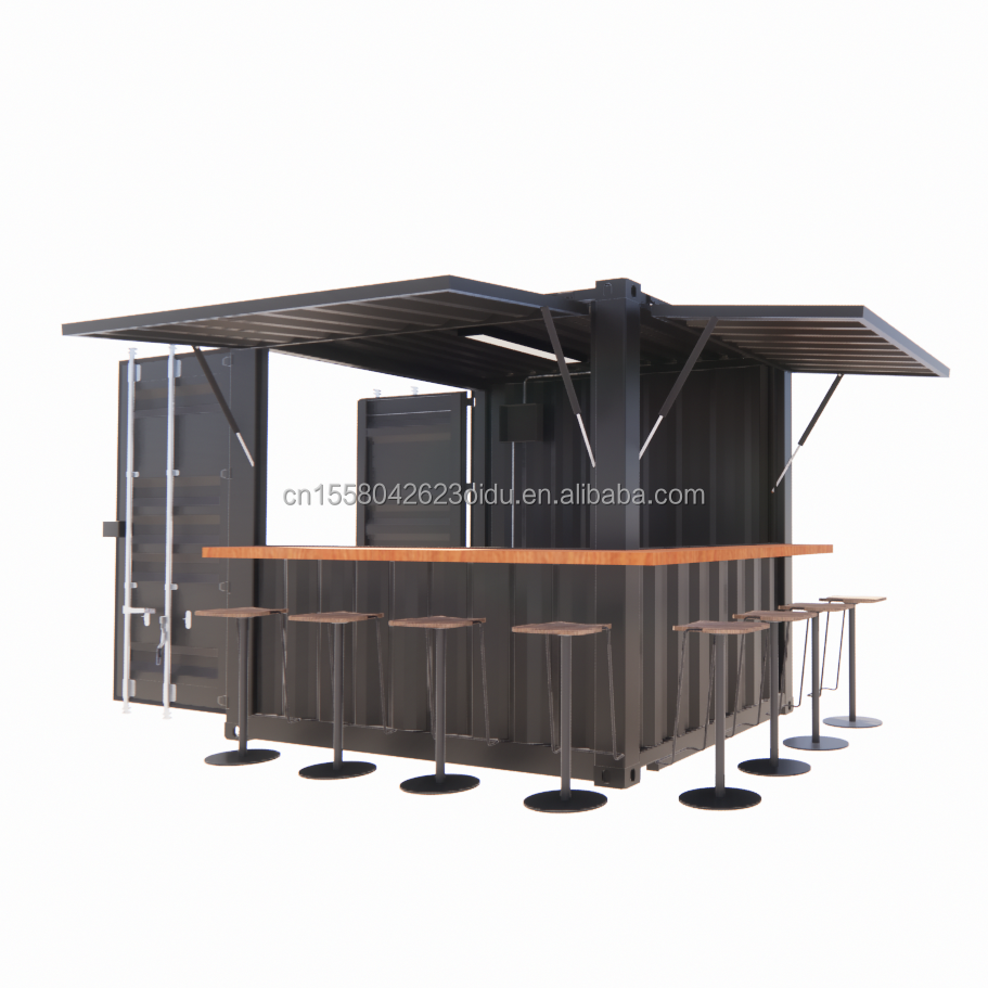 Moisture-Proof 10 Foot Mini Pop-Up Store Container for Coffee Shop/Bar/Fast Food Restaurant/Convenience Store/Kiosk/Booth